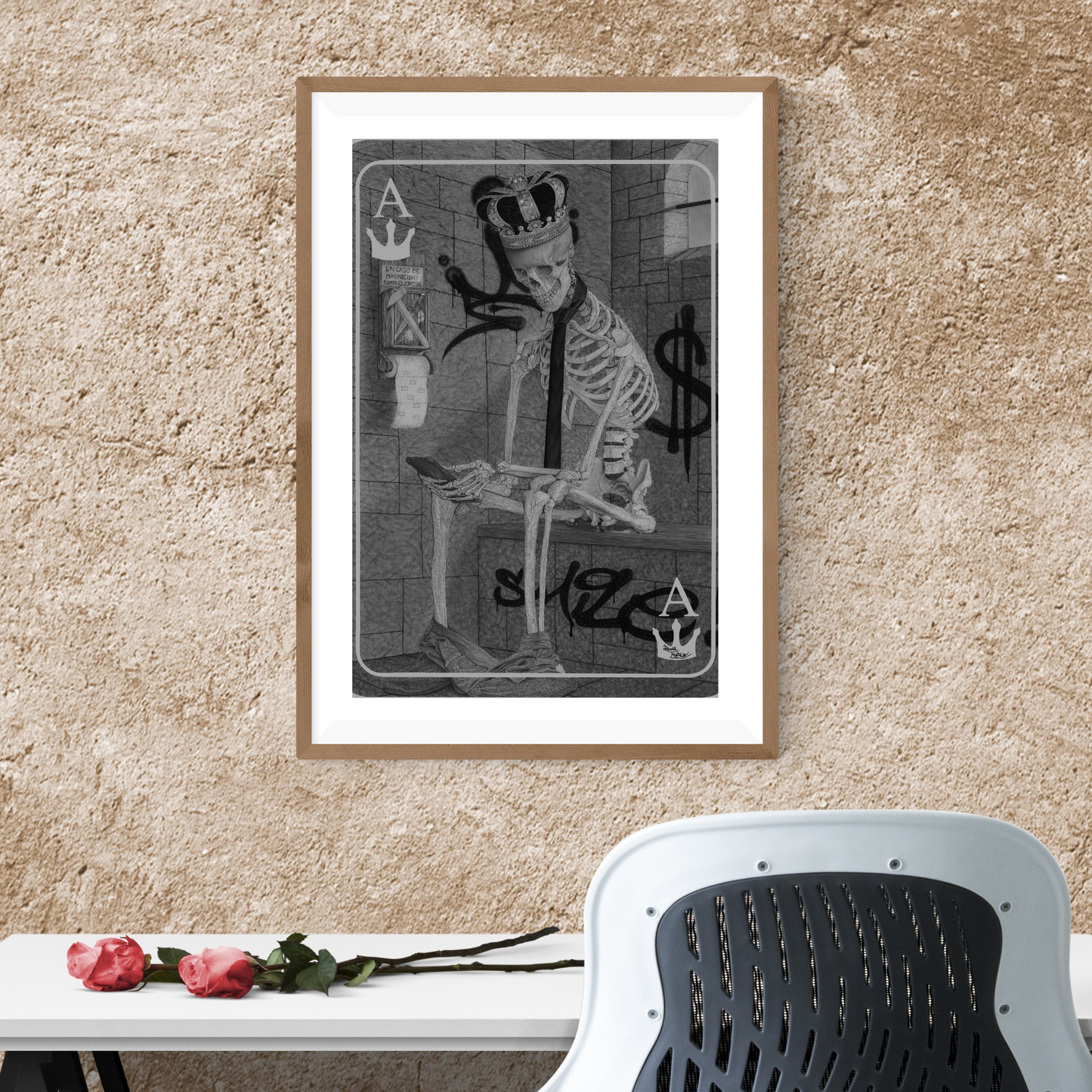 Original Work "Ace of Kings": Hyperrealistic Satirical Art