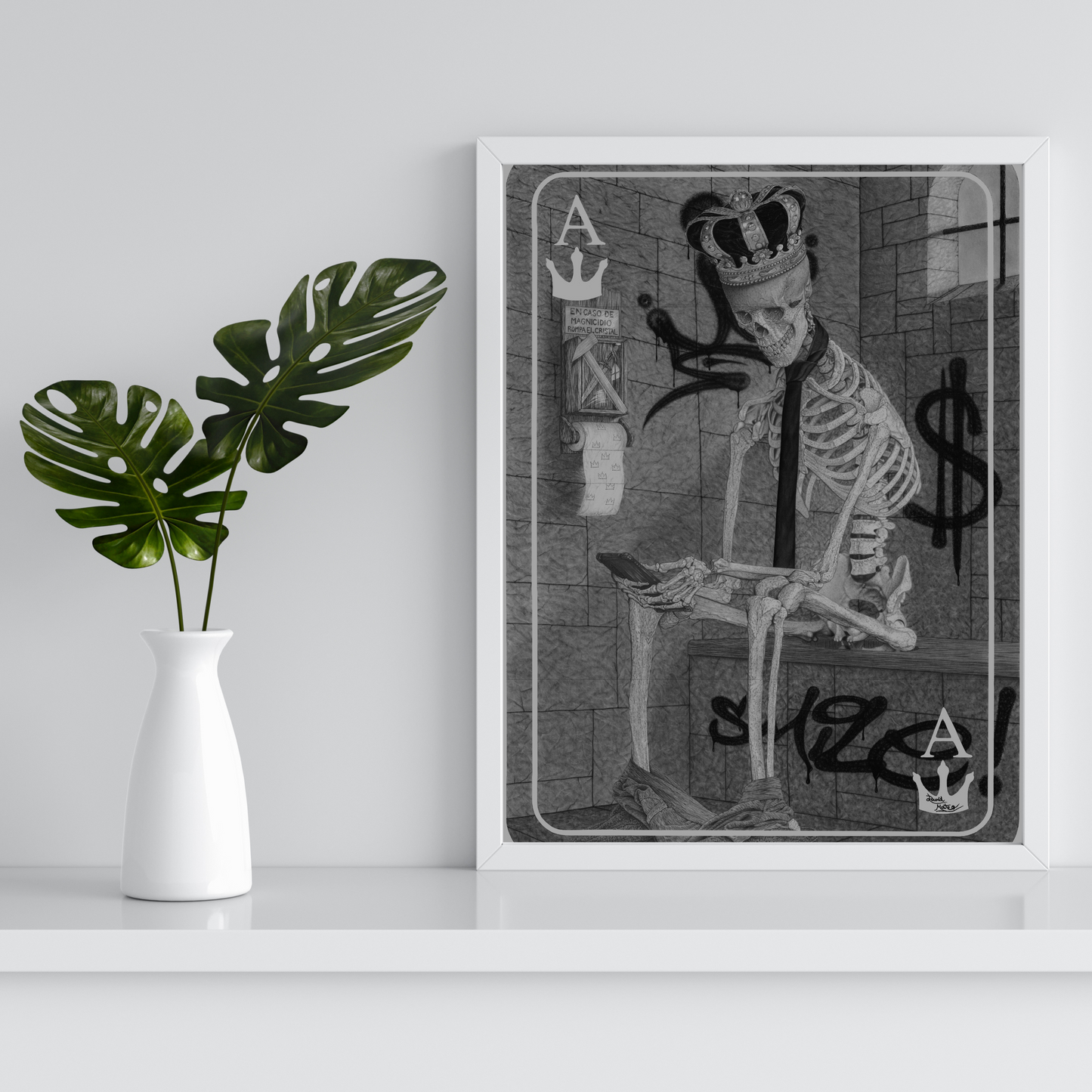 Original Work "Ace of Kings": Hyperrealistic Satirical Art