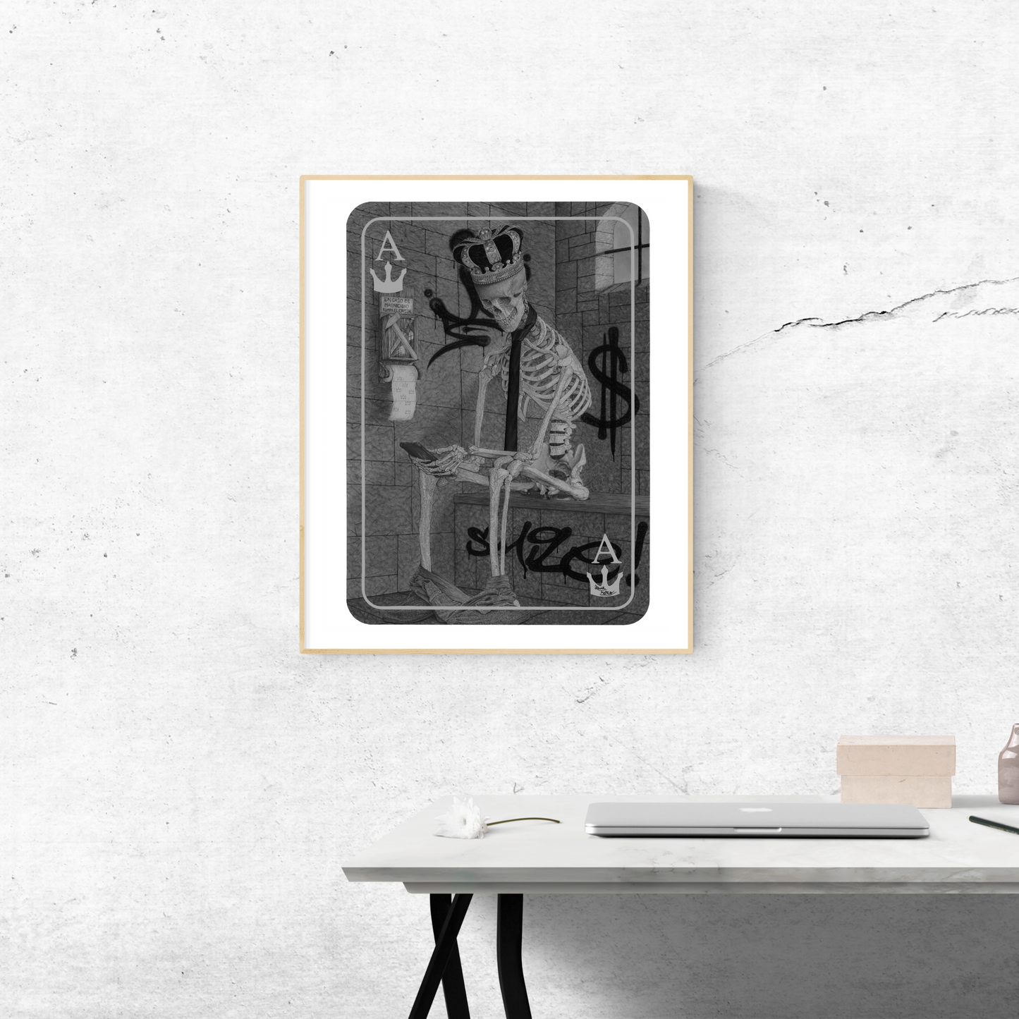 Original Work "Ace of Kings": Hyperrealistic Satirical Art