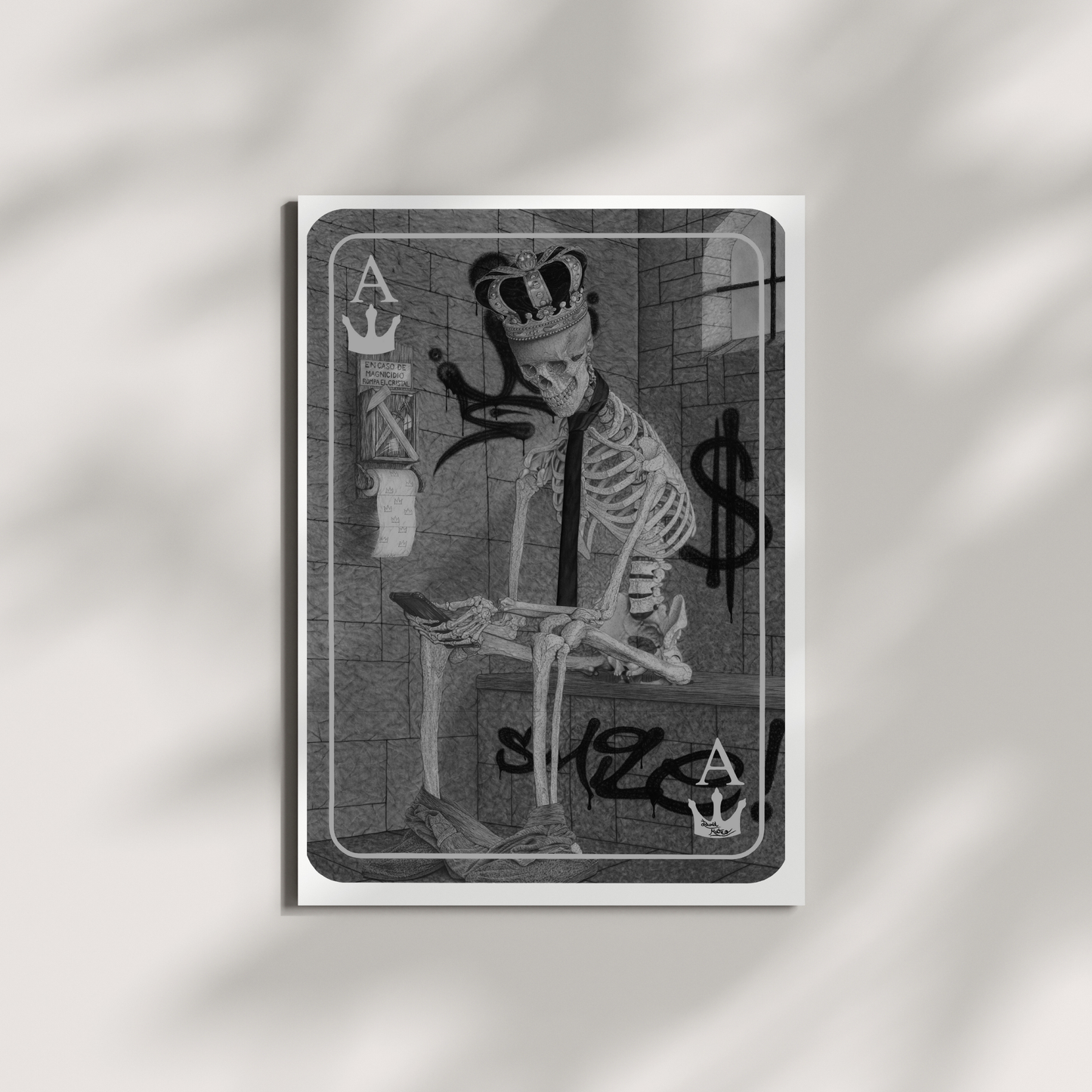 Original Work "Ace of Kings": Hyperrealistic Satirical Art