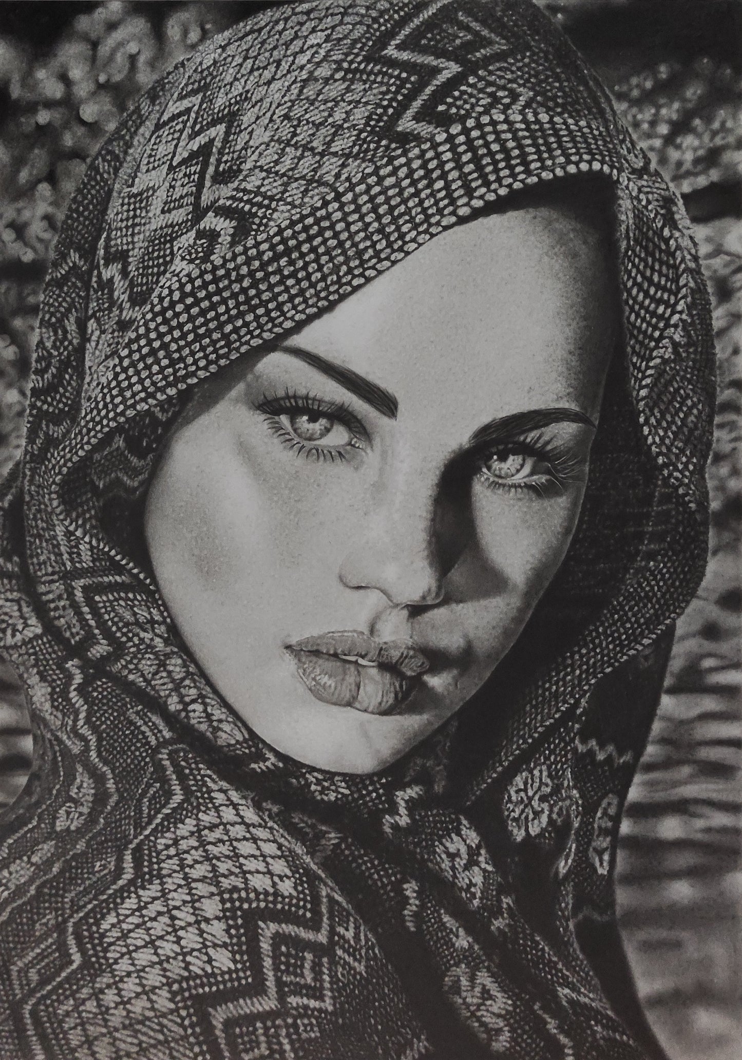 Original Work "Arabian": Hyperrealistic Graphite Portrait