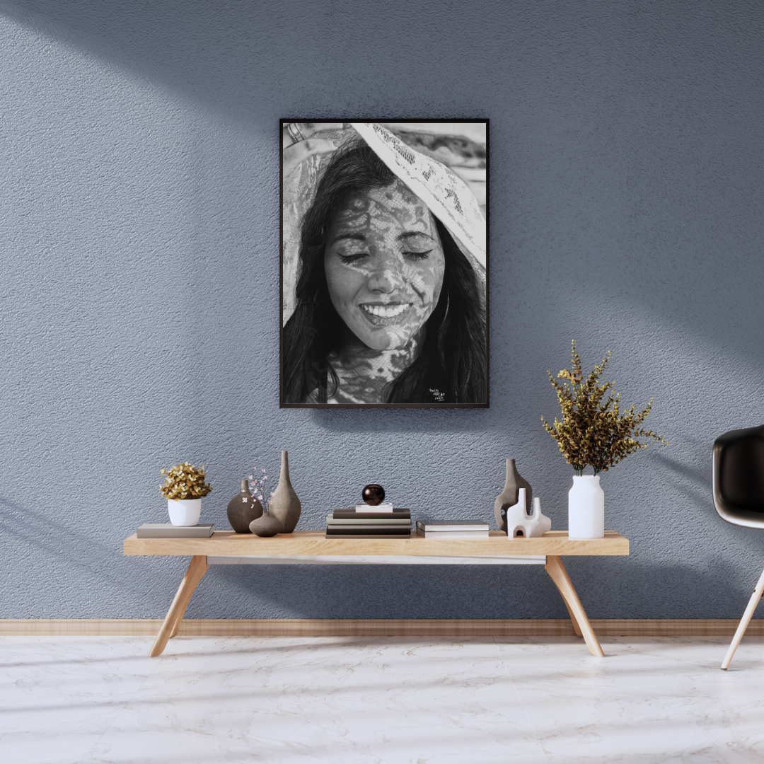 Original Work "Blessed Sun": Hyperrealistic Graphite Portrait