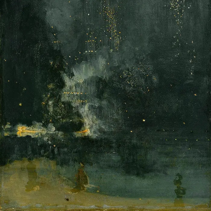 Nocturno en negro y oro: el cohete que cae (1874), Detroit Institute of Arts.