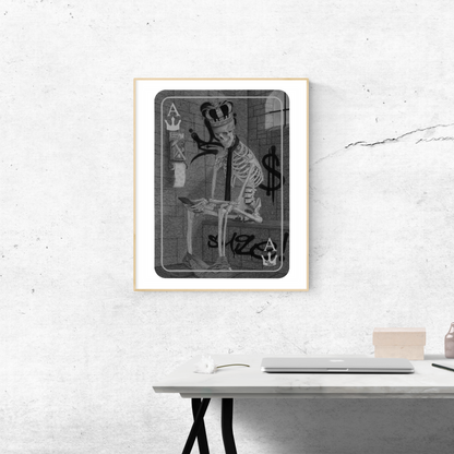 Original Work "Ace of Kings": Hyperrealistic Satirical Art