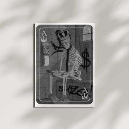 Original Work "Ace of Kings": Hyperrealistic Satirical Art