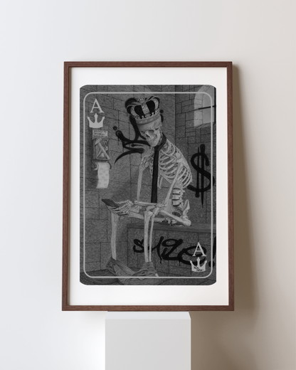 Original Work "Ace of Kings": Hyperrealistic Satirical Art
