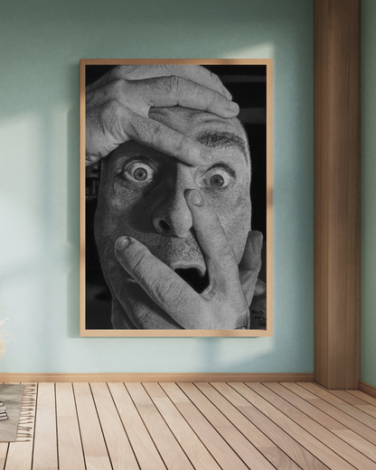 Lámina "El Grito Silencioso" - Autorretrato Hiperrealista