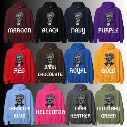Sudadera con Capucha – Calavera Gótica Halloween