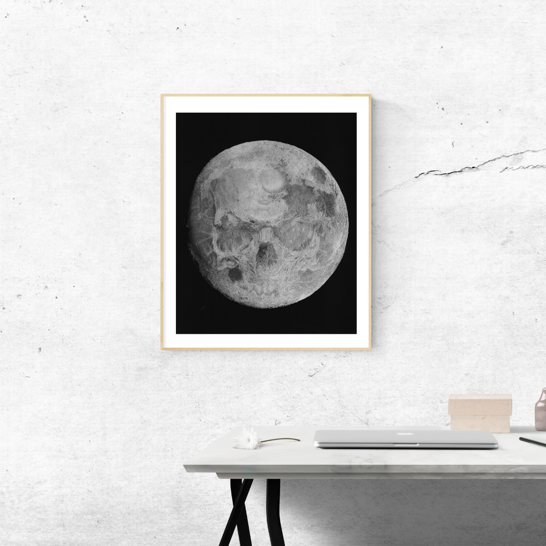 Lámina "El Lado Siniestro de la Luna" - Arte de Luna Calavera