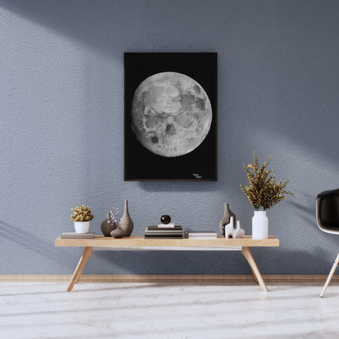 Lámina "El Lado Siniestro de la Luna" - Arte de Luna Calavera