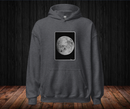 Sudadera con Capucha Unisex – Luna y Calavera Oculta