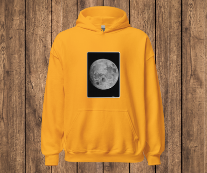Sudadera con Capucha Unisex – Luna y Calavera Oculta