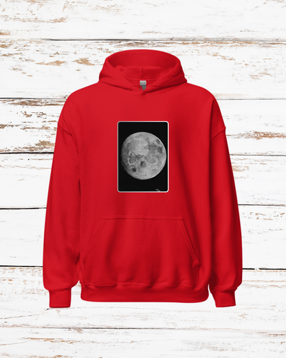 Sudadera con Capucha Unisex – Luna y Calavera Oculta