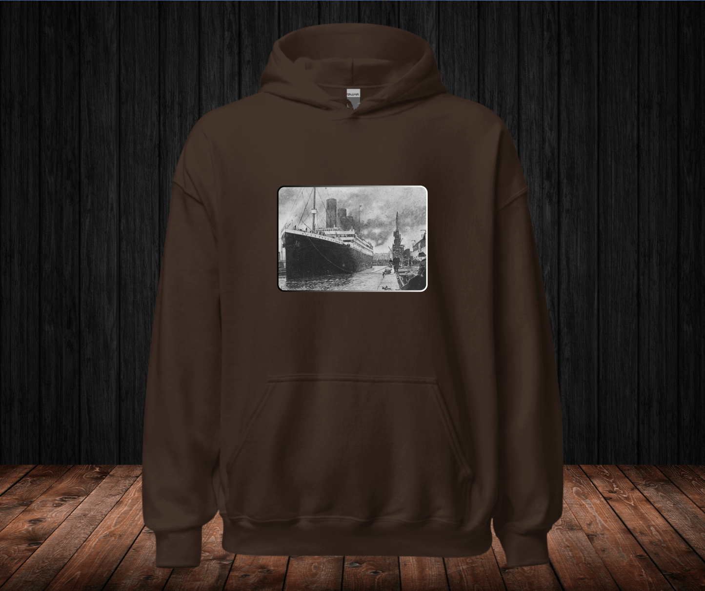 Sudadera con Capucha – Titanic, Arte Blanco y Negro