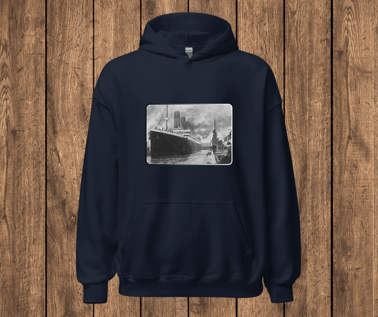 Sudadera con Capucha – Titanic, Arte Blanco y Negro
