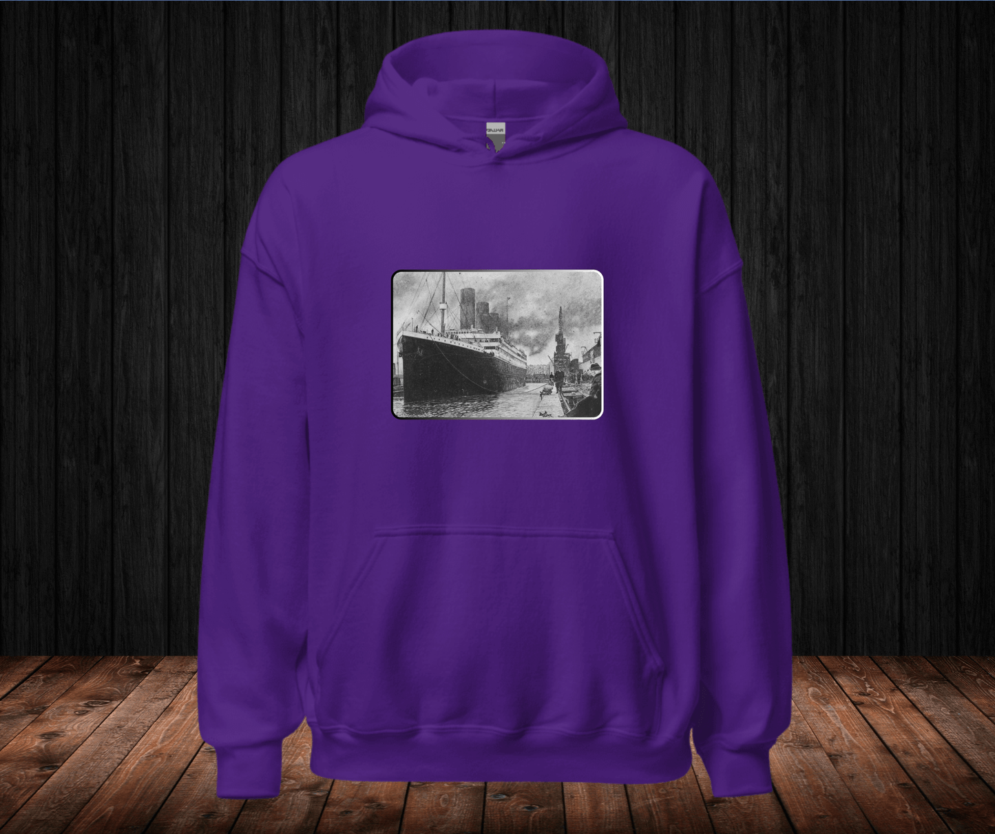 Sudadera con Capucha – Titanic, Arte Blanco y Negro