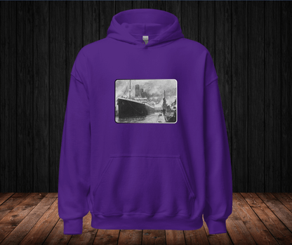 Sudadera con Capucha – Titanic, Arte Blanco y Negro