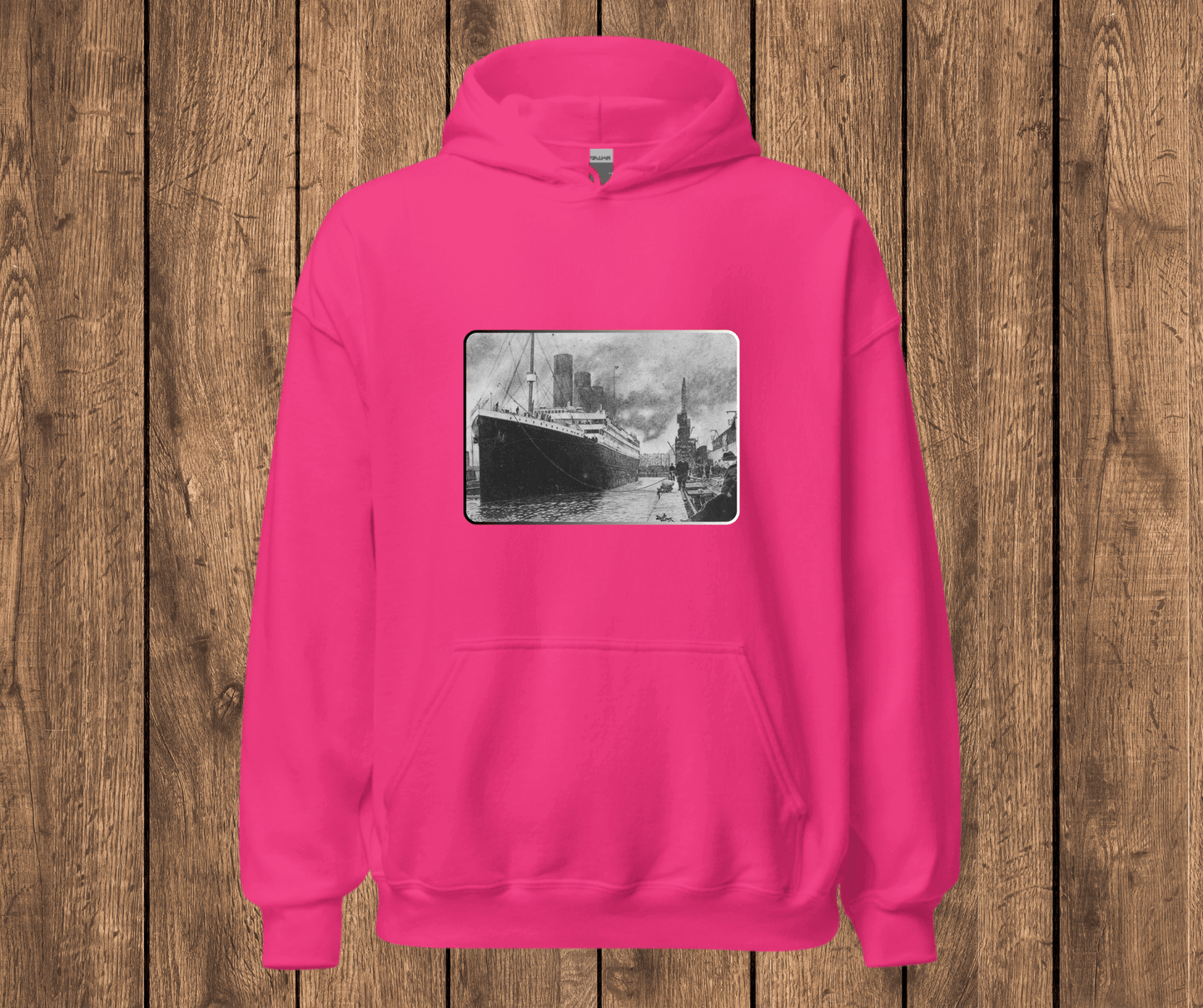 Sudadera con Capucha – Titanic, Arte Blanco y Negro