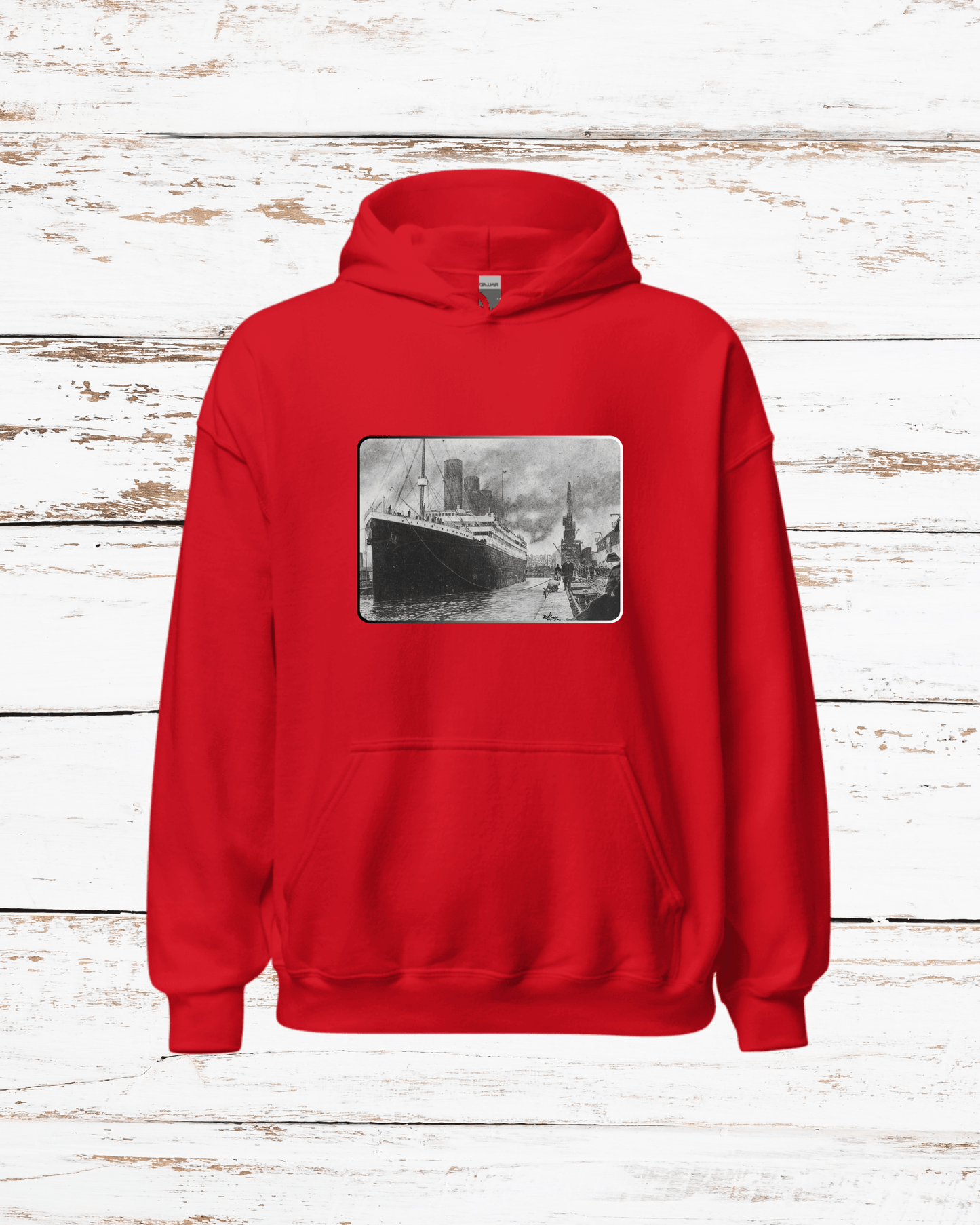 Sudadera con Capucha – Titanic, Arte Blanco y Negro