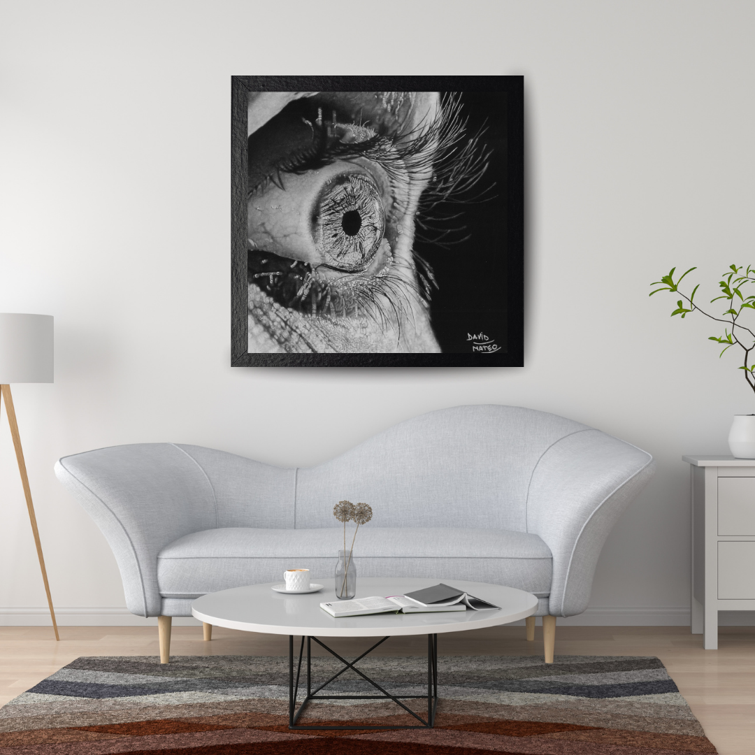 Lámina "Ojo por Ojo" - Dibujo Hiperrealista del Iris
