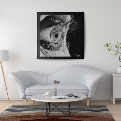Lámina "Ojo por Ojo" - Dibujo Hiperrealista del Iris
