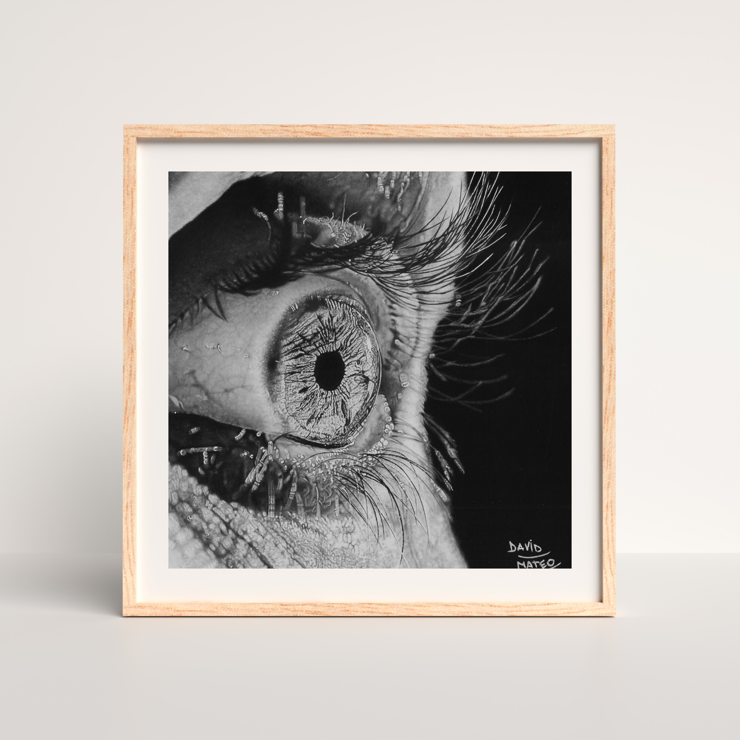 Lámina "Ojo por Ojo" - Dibujo Hiperrealista del Iris