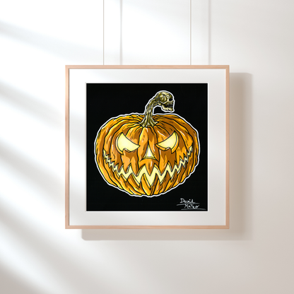 Lámina "El Espíritu de Halloween" - Arte de Calabaza Macabra