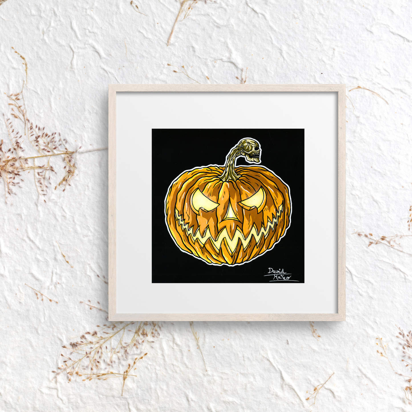 Lámina "El Espíritu de Halloween" - Arte de Calabaza Macabra
