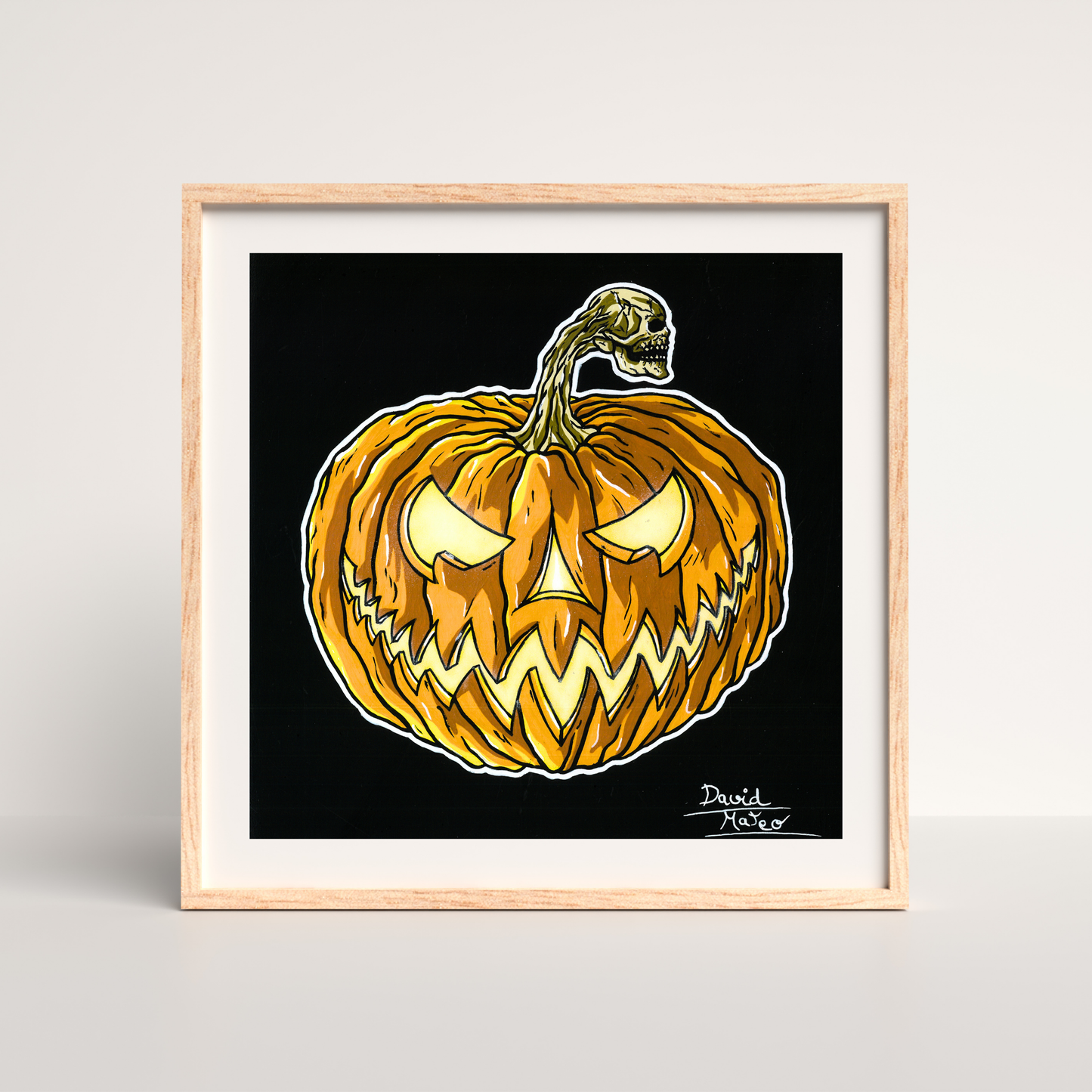 Lámina "El Espíritu de Halloween" - Arte de Calabaza Macabra