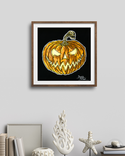 Lámina "El Espíritu de Halloween" - Arte de Calabaza Macabra
