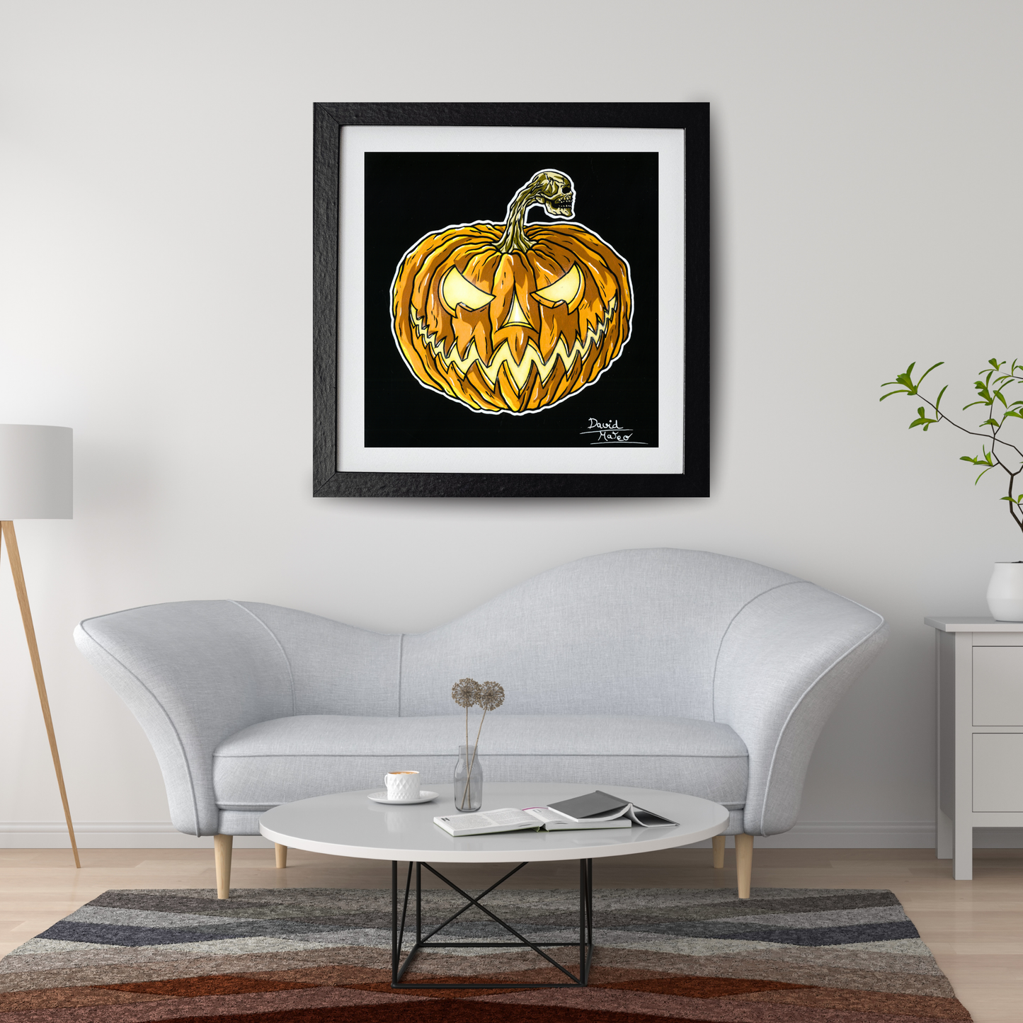 Lámina "El Espíritu de Halloween" - Arte de Calabaza Macabra