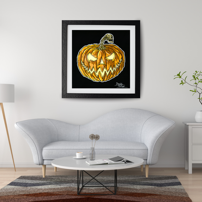 Lámina "El Espíritu de Halloween" - Arte de Calabaza Macabra