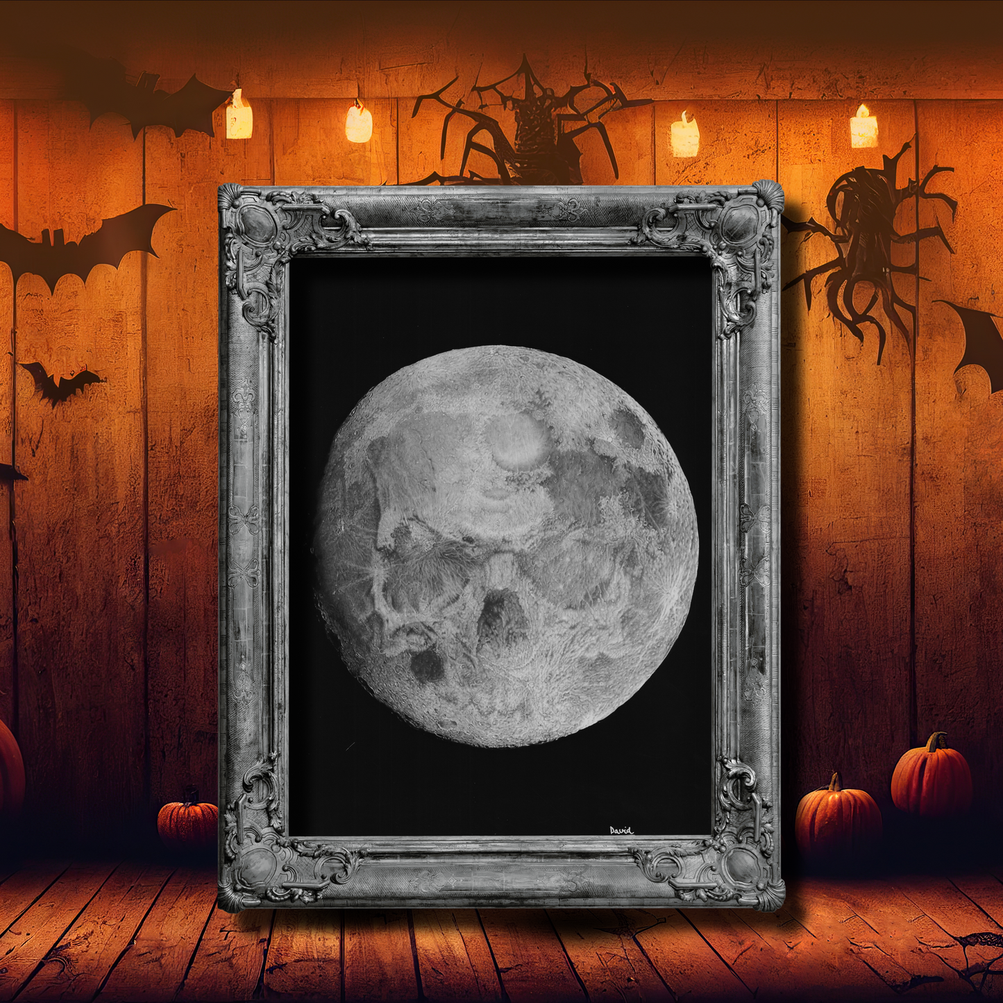 Lámina "El Lado Siniestro de la Luna" - Arte de Luna Calavera