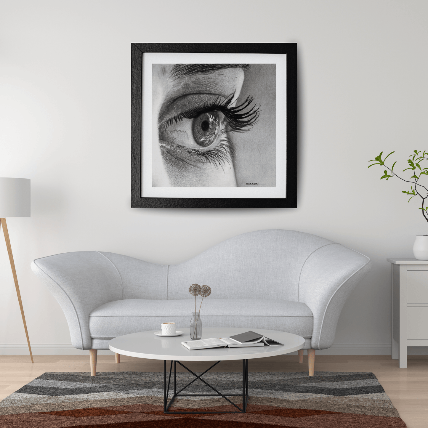 Lámina "Reflejos" – Dibujo Hiperrealista de Ojo