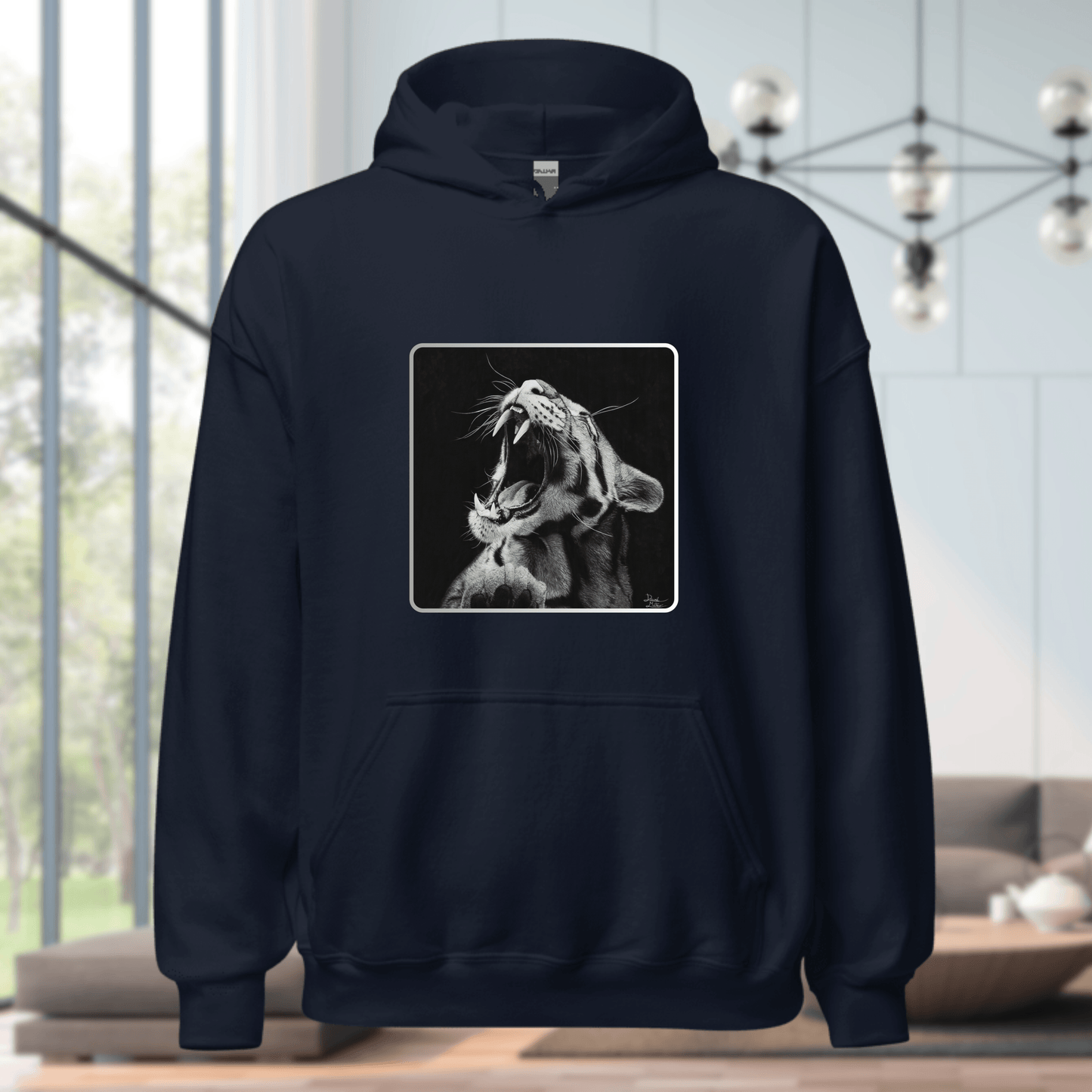 Sudadera de Diseño "Salvaje": Retrato de Leopardo Hiperrealista