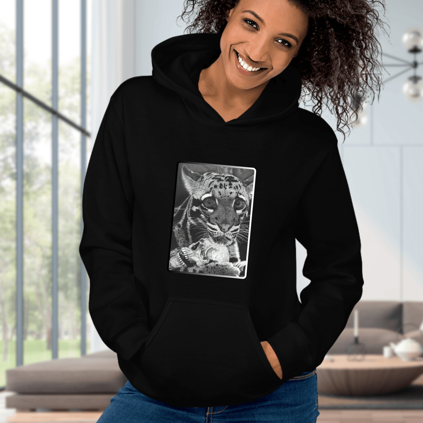 Sudadera de Diseño "El último sapiens": Arte Postapocalíptico