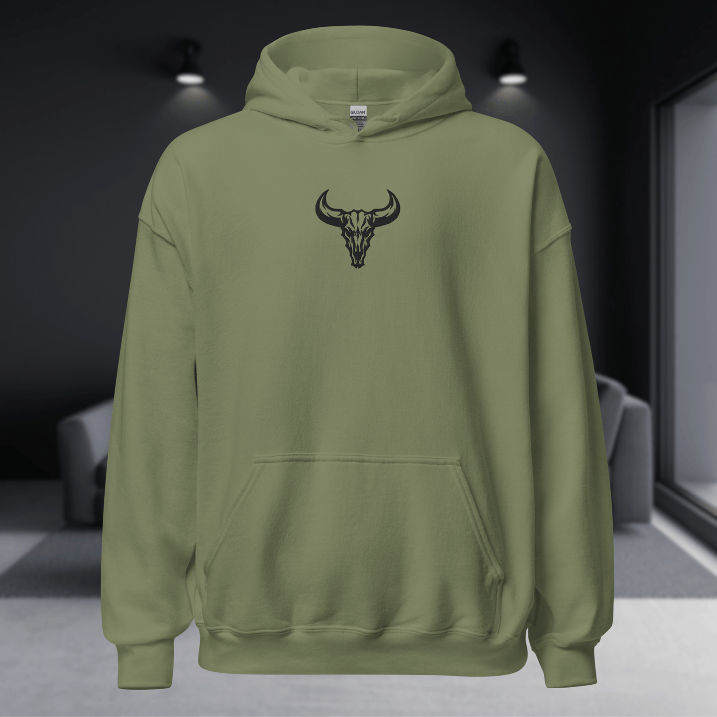 Sudadera "Emblema" con Logo central Bordado (Colores Claros)