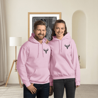 Sudadera "Emblema" con Logo Bordado (Colores Claros)