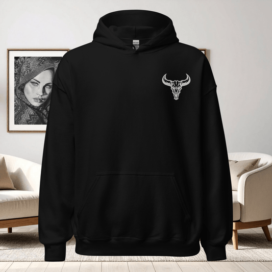 Sudadera "Emblema" con Logo Bordado (Colores Oscuros)