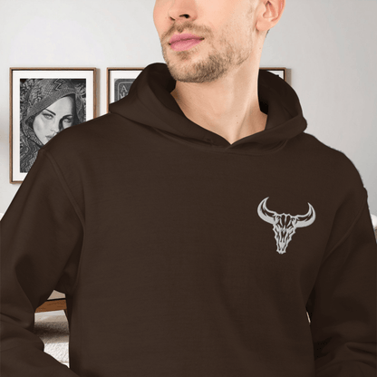 Sudadera "Emblema" con Logo Bordado (Colores Oscuros)
