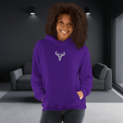 Sudadera "Emblema" con Logo central Bordado (Colores Oscuros)