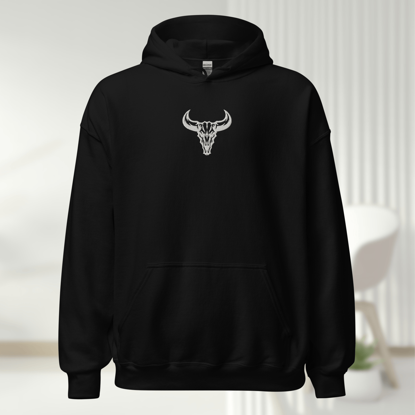 Sudadera "Emblema" con Logo central Bordado (Colores Oscuros)