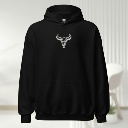 Sudadera "Emblema" con Logo central Bordado (Colores Oscuros)