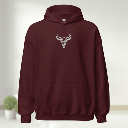 Sudadera "Emblema" con Logo central Bordado (Colores Oscuros)