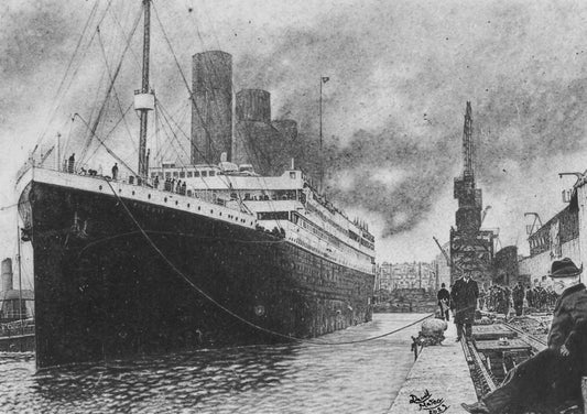 Original Artwork "Titanic": Hyperrealistic Graphite Drawing