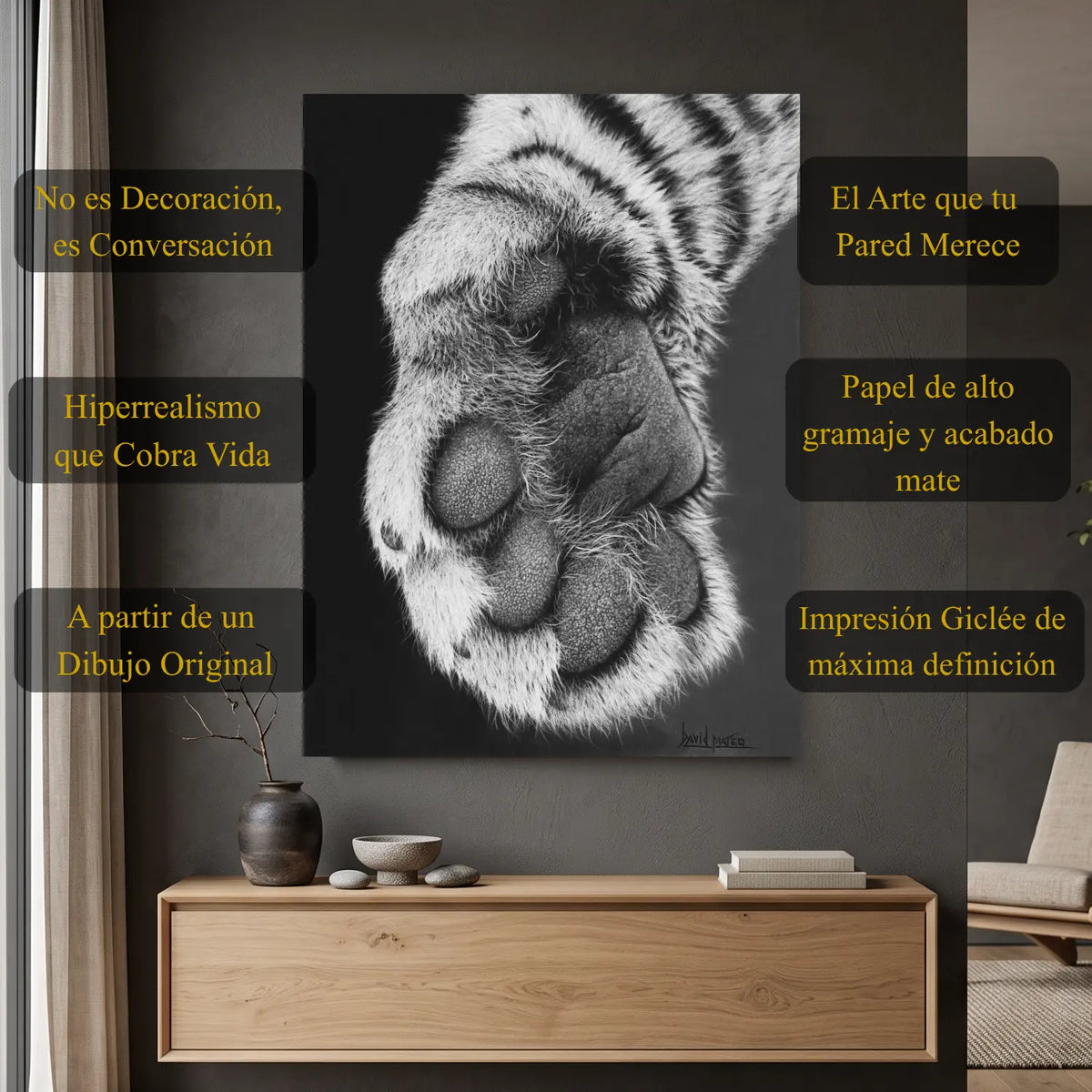 Cuadro decorativo moderno ideal para la decoración de interiores.