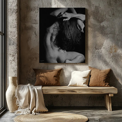 Cuadro moderno para salón de un desnudo femenino artístico de David Mateo.