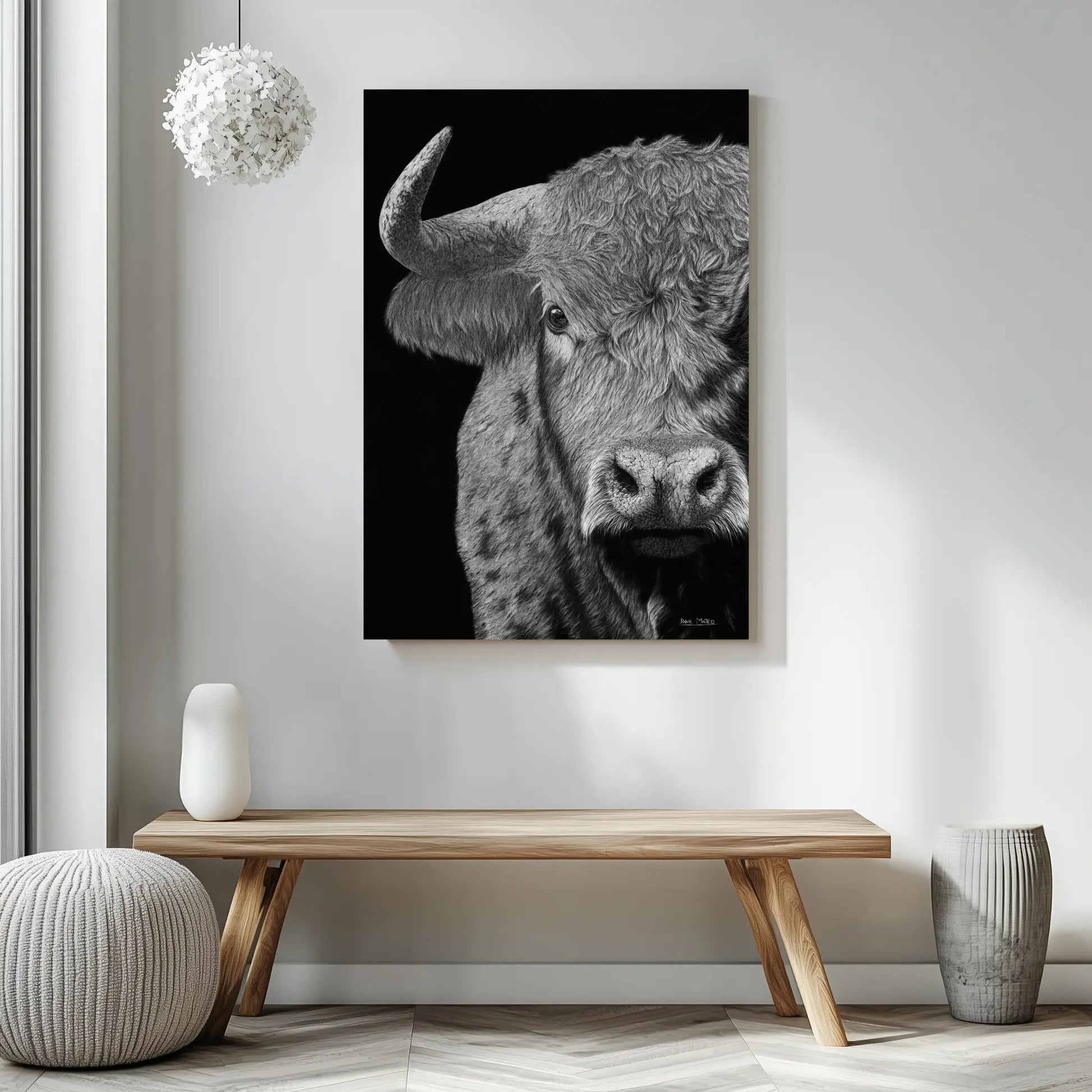 Lámina para cuadros modernos de un animal salvajes del artista David Mateo.