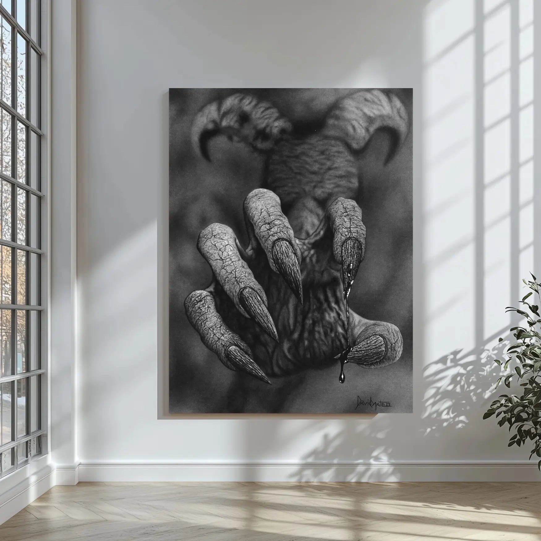 Lámina decorativa de arte gótico moderno para la decoración del hogar.