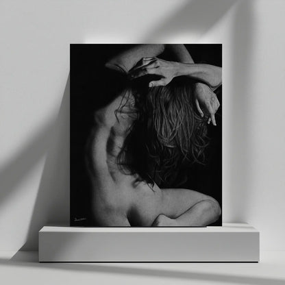 Lámina para cuadros modernos de un desnudo femenino.